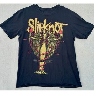 Slipknot All Hope Is Gone Angels Lie To Keep Control Black Graphic T-Shirt Large